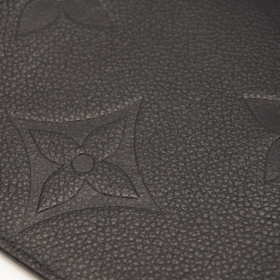 LOUIS VUITTON Empreinte Monogram Giant Neverfull MM Pochette Black Wristlet