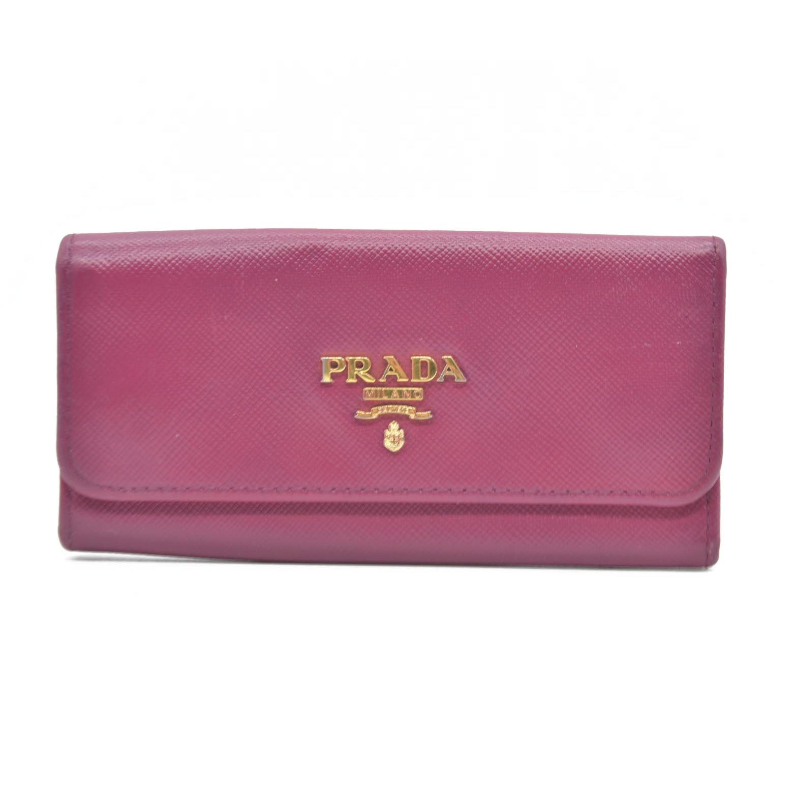 PRADA logo 6-Ring Key Case Pink