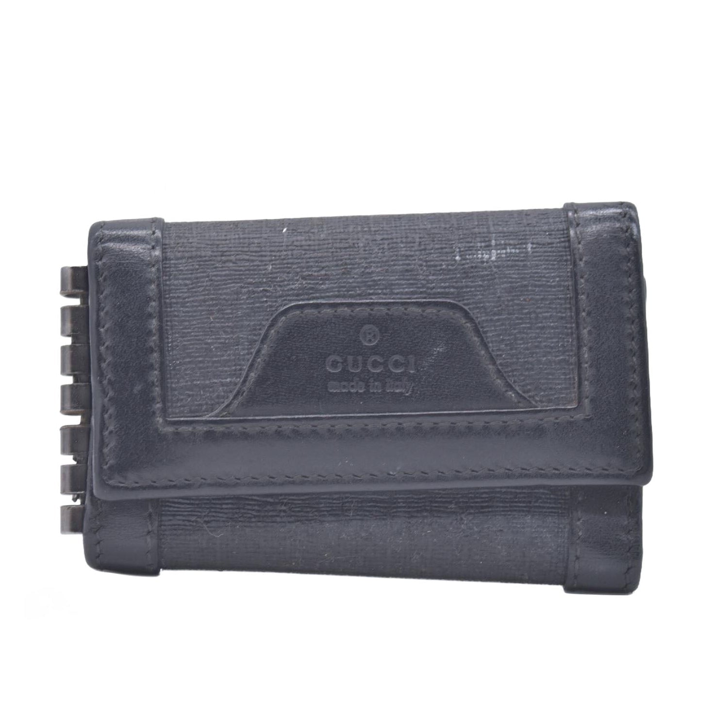 $360 Gucci  GG Supreme 6 Key Holder CONSIGNMENT 10020914