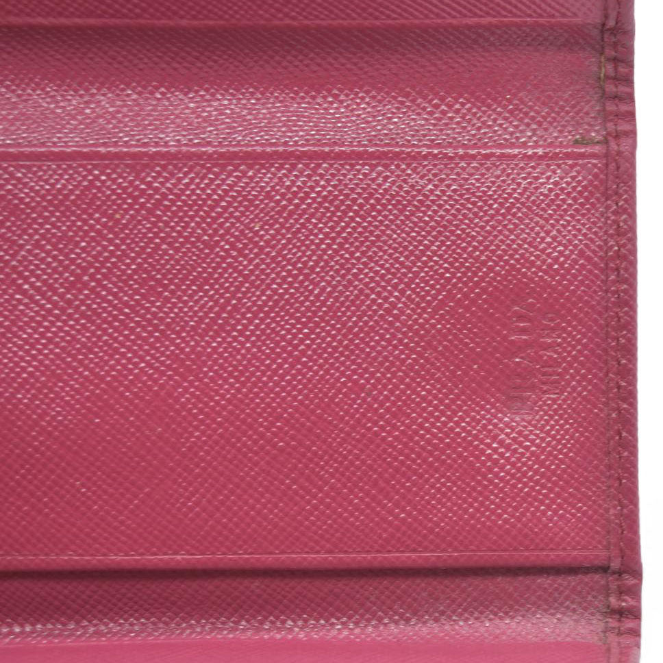 PRADA logo 6-Ring Key Case Pink