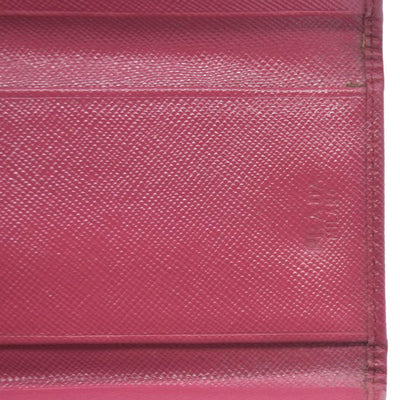 PRADA logo 6-Ring Key Case Pink