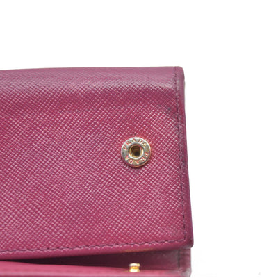 PRADA logo 6-Ring Key Case Pink