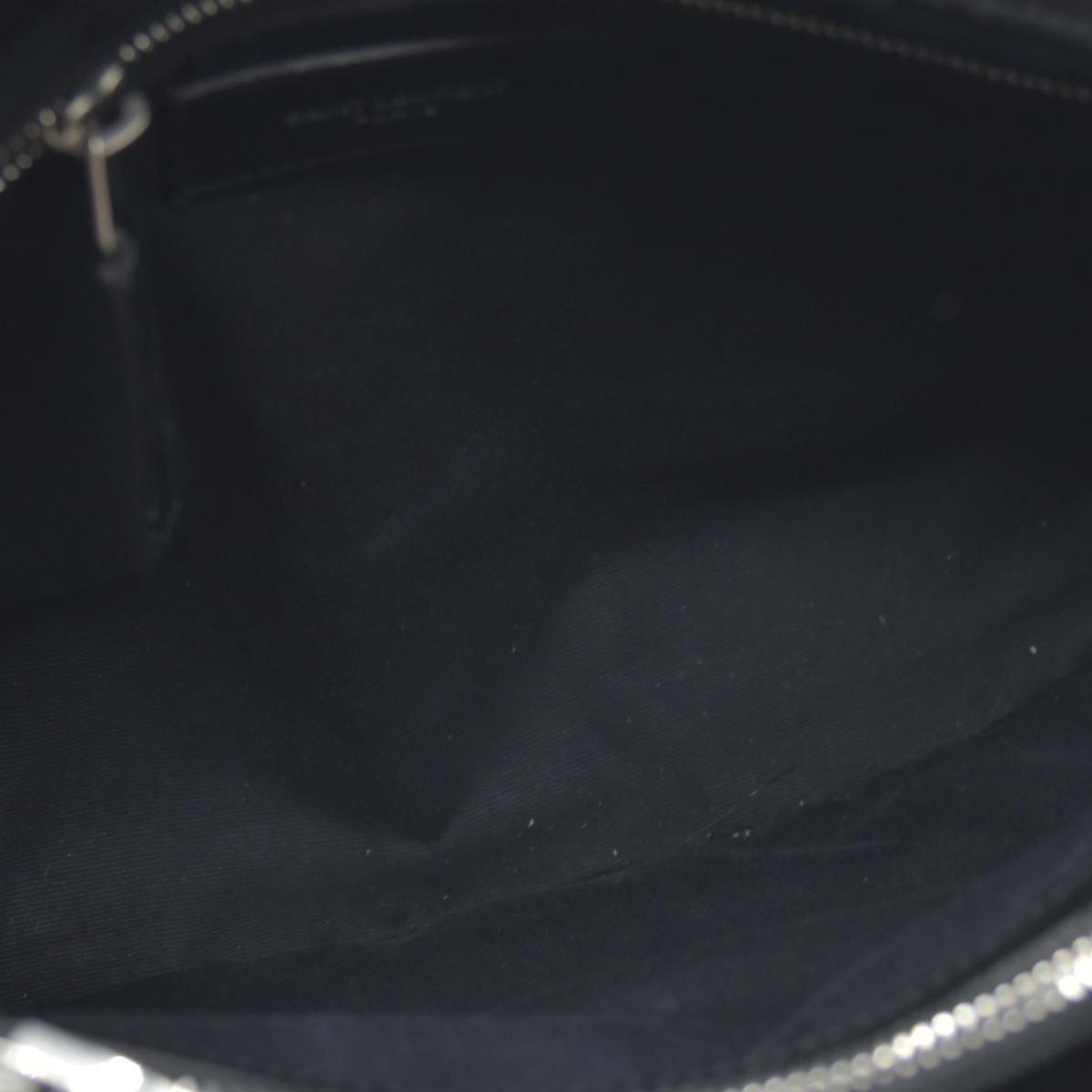$3250 Saint Laurent Quilted Monogram Medium Loulou Chain Satchel Black