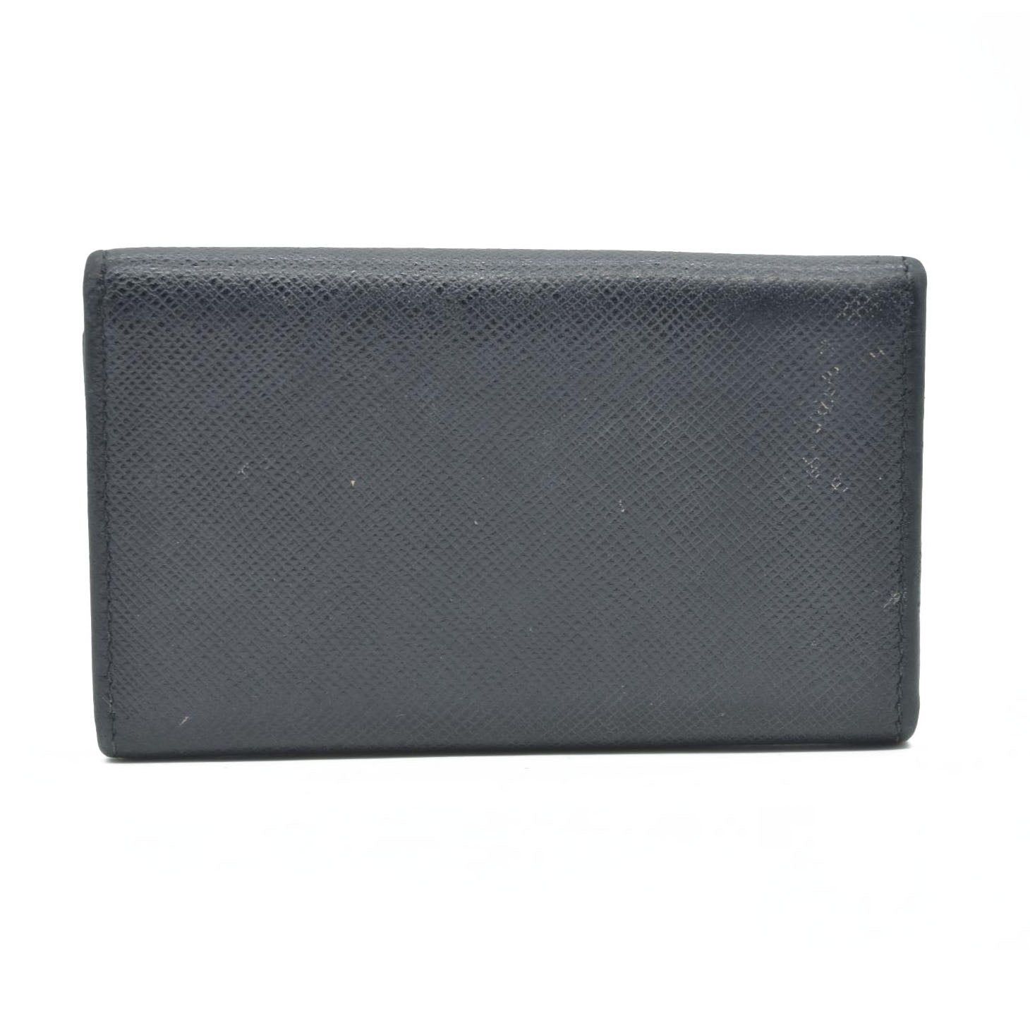 Prada Saffiano Leather Bow Key Holder