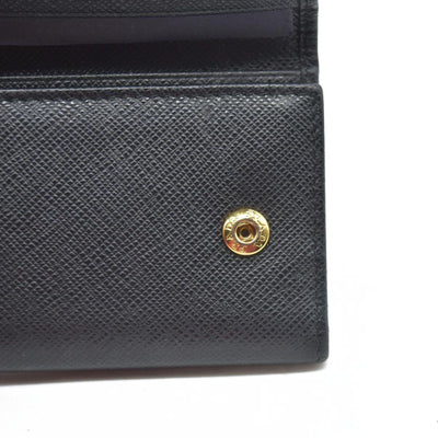 Prada Saffiano Leather Bow Key Holder