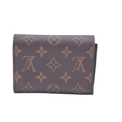 $820 2012 Louis Vuitton Monogram Flower Lock Compact Wallet Black SP4182 CONSIGNMENT
