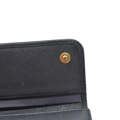 Prada Saffiano Leather Bow Key Holder