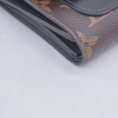 $820 2012 Louis Vuitton Monogram Flower Lock Compact Wallet Black SP4182 CONSIGNMENT
