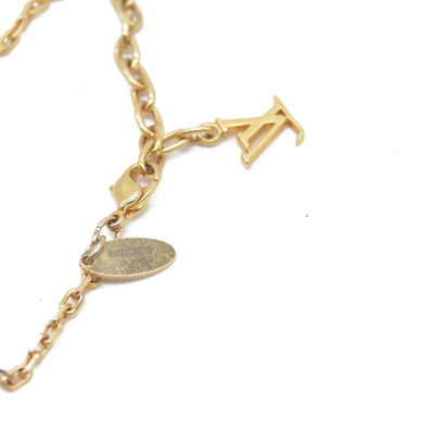 $405 Louis Vuitton Gamble Bracelet Pink Crystals Gold LV CONSIGNMENT