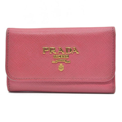 Prada Saffiano Metal Leather Wallet Pink