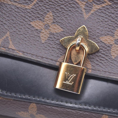 $820 2012 Louis Vuitton Monogram Flower Lock Compact Wallet Black SP4182 CONSIGNMENT