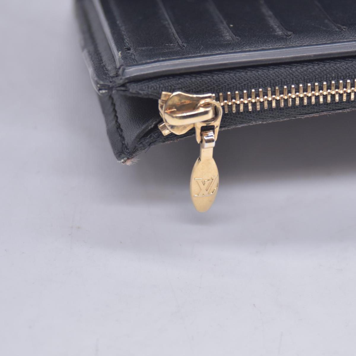 $820 2012 Louis Vuitton Monogram Flower Lock Compact Wallet Black SP4182 CONSIGNMENT