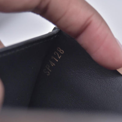$820 2012 Louis Vuitton Monogram Flower Lock Compact Wallet Black SP4182 CONSIGNMENT