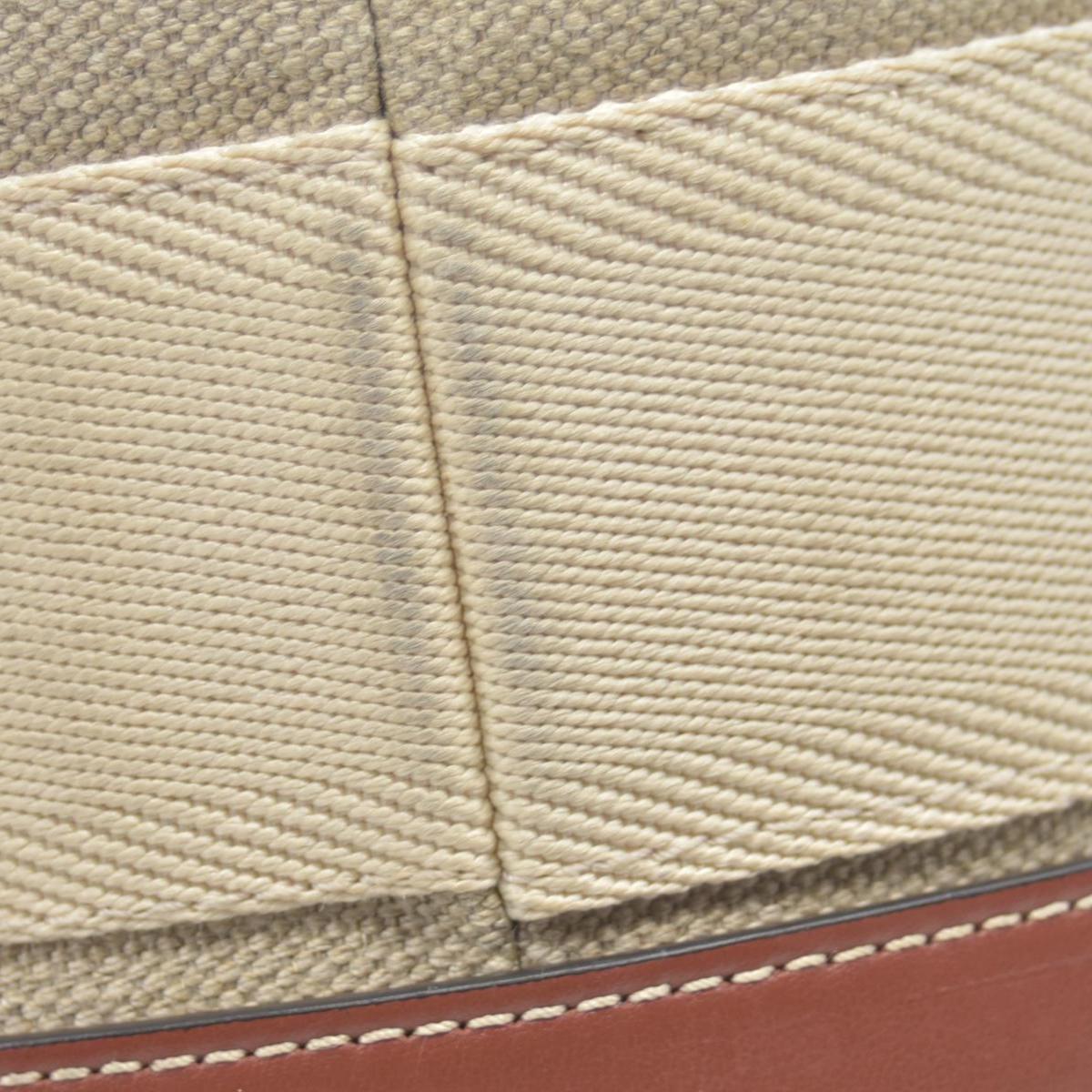 $1650 Chloe Cotton Calfskin Large Woody Ribbon Tote White Brown