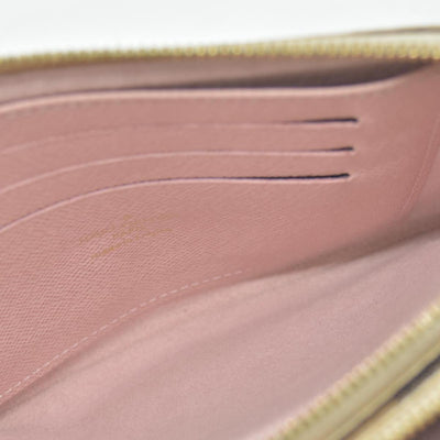 $1350 Louis Vuitton Damier Azur Double Zip Pochette