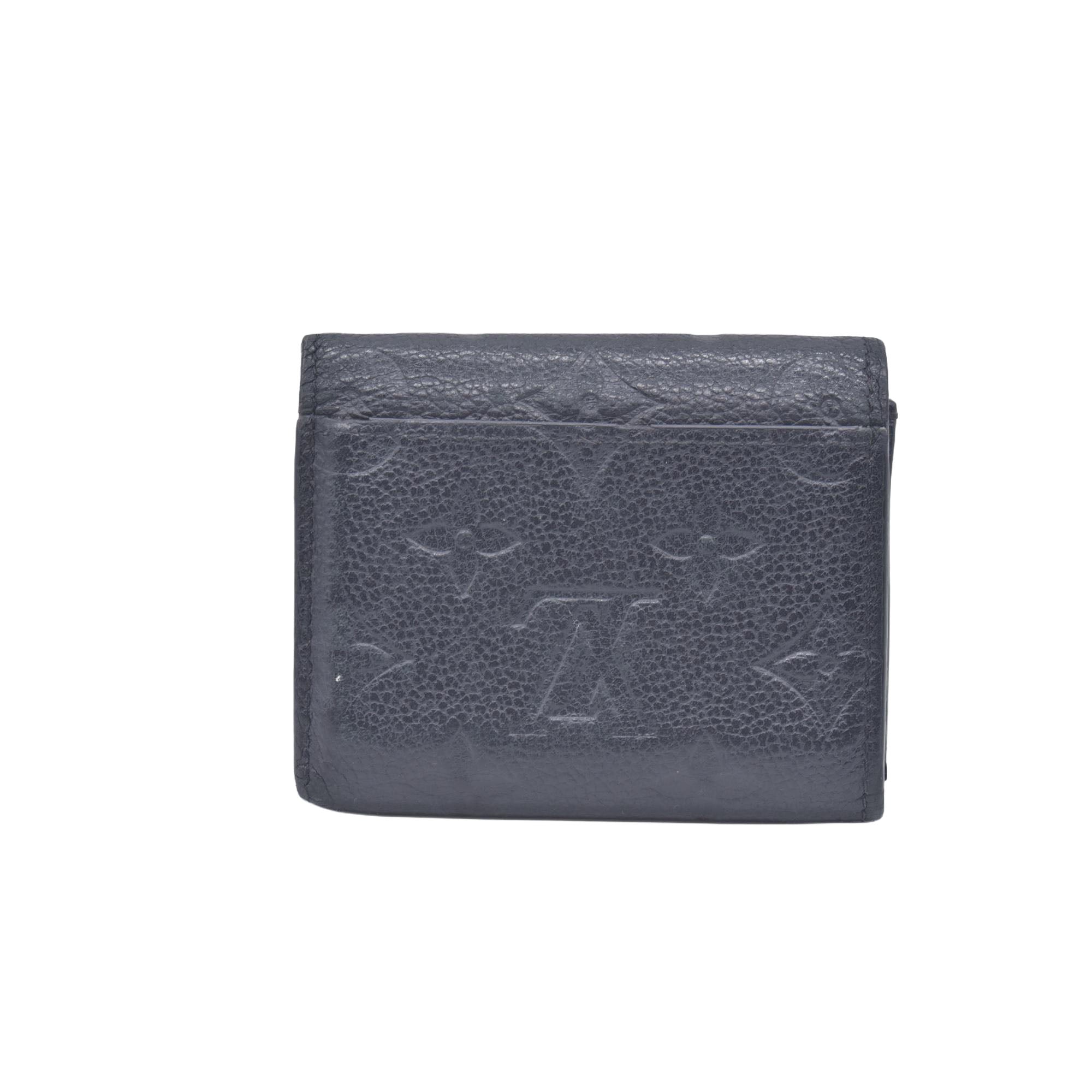 $795 2021 Louis Vuitton Empreinte Zoe Wallet Black SP0291 CONSIGNMENT 10020903