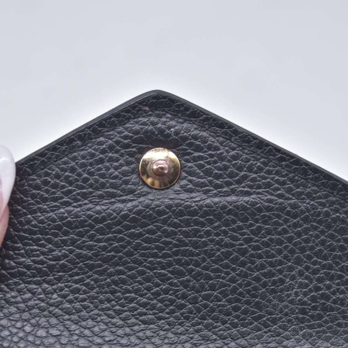 $795 2021 Louis Vuitton Empreinte Zoe Wallet Black SP0291 CONSIGNMENT 10020903
