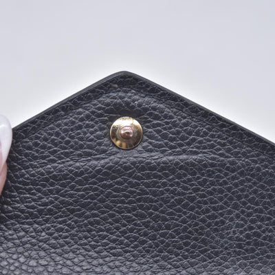 $795 2021 Louis Vuitton Empreinte Zoe Wallet Black SP0291 CONSIGNMENT 10020903