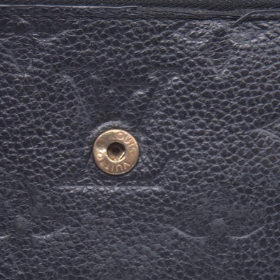 $795 2021 Louis Vuitton Empreinte Zoe Wallet Black SP0291 CONSIGNMENT 10020903