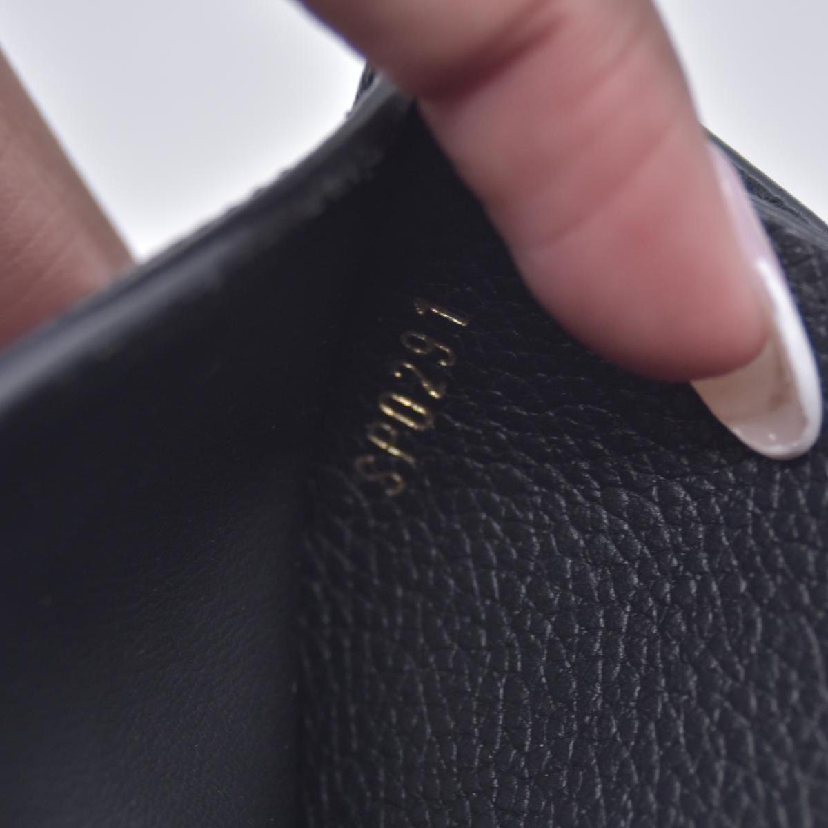 $795 2021 Louis Vuitton Empreinte Zoe Wallet Black SP0291 CONSIGNMENT 10020903