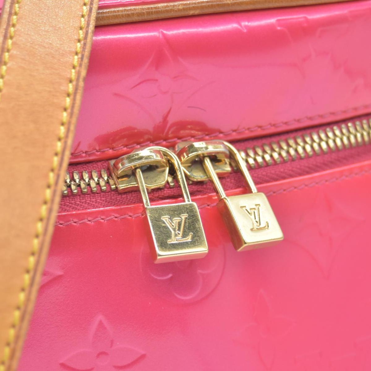 $995 2003 Louis Vuitton Fuchsia Monogram Vernis Vertical Sullivan Bag CE0013 10020051