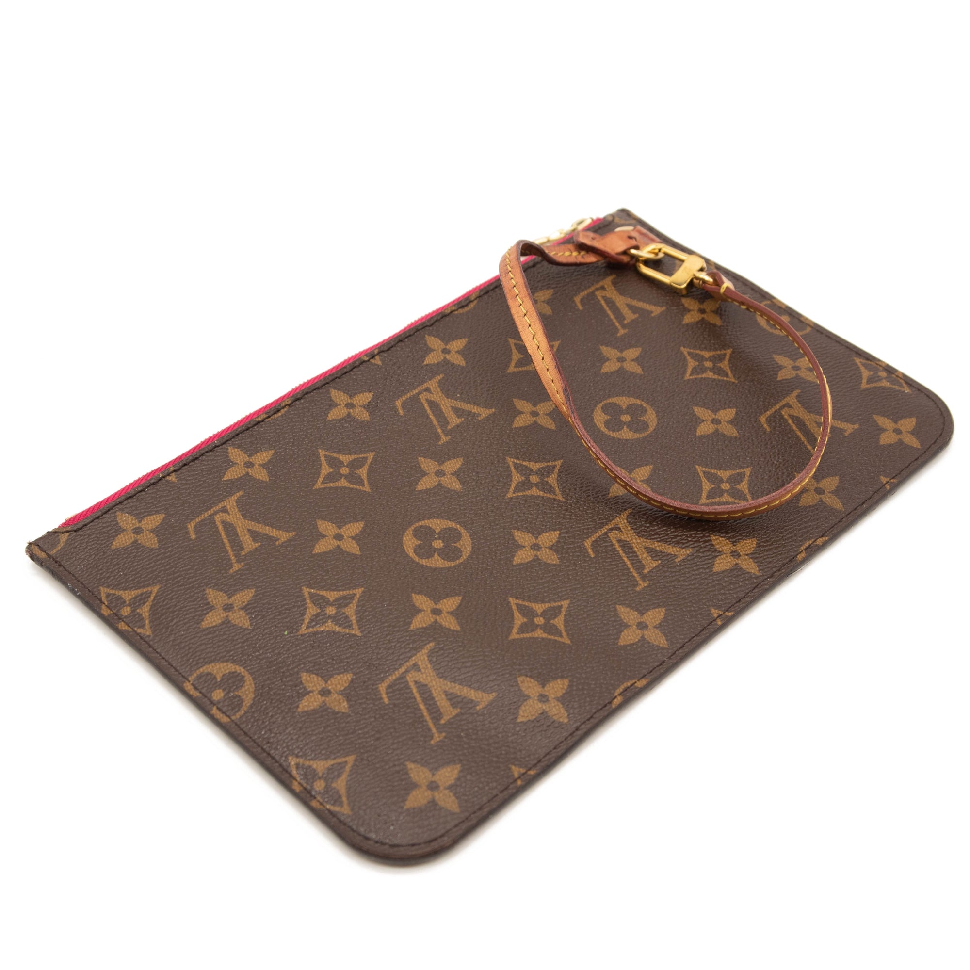Louis Vuitton Monogram Neverfull MM GM Pochette Pivoine