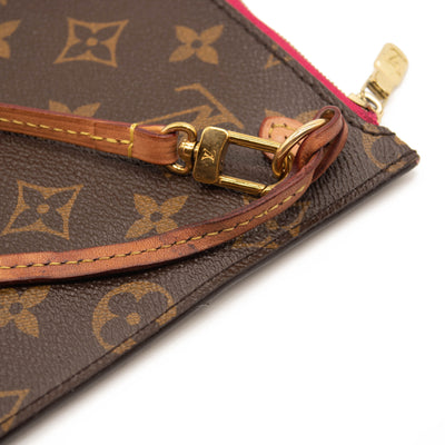 Louis Vuitton Monogram Neverfull MM GM Pochette Pivoine