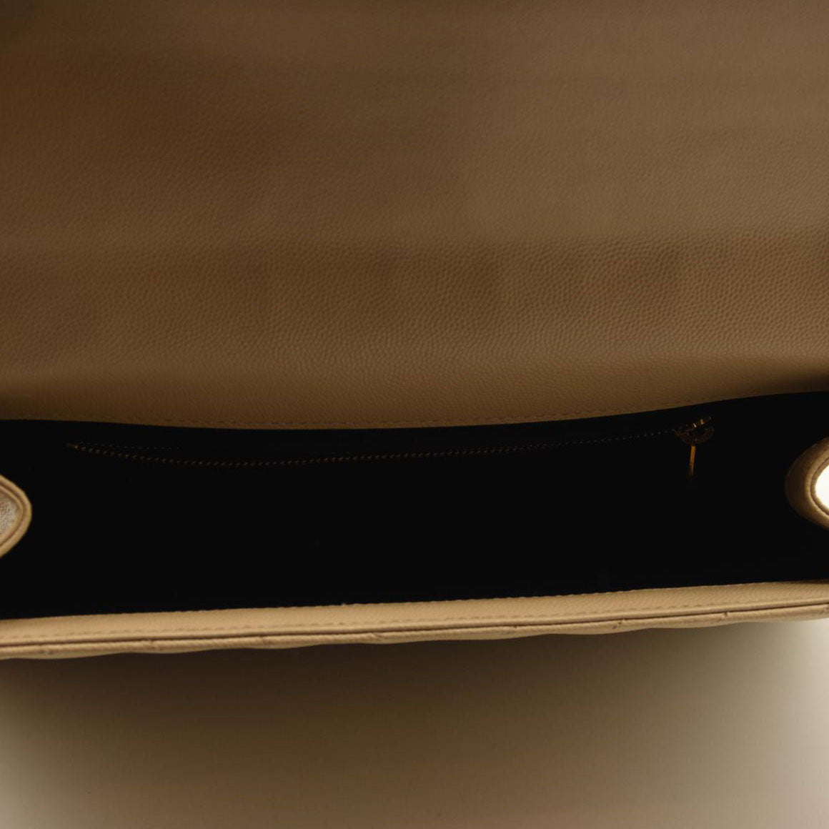 SAINT LAURENT Grain De Poudre Mixed Matelasse Large Triquilt Monogram Satchel Nude Powder