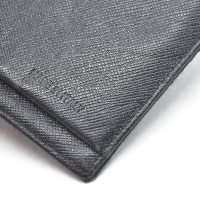 Prada  Tessuto Nylon Tri-Fold Compact Wallet Black