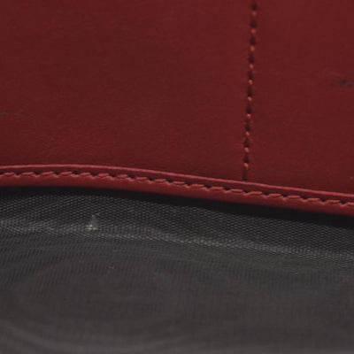 $730 Gucci Calfskin Matelasse GG Marmont Zip Around Wallet Hibiscus Red CONSIGNMENT