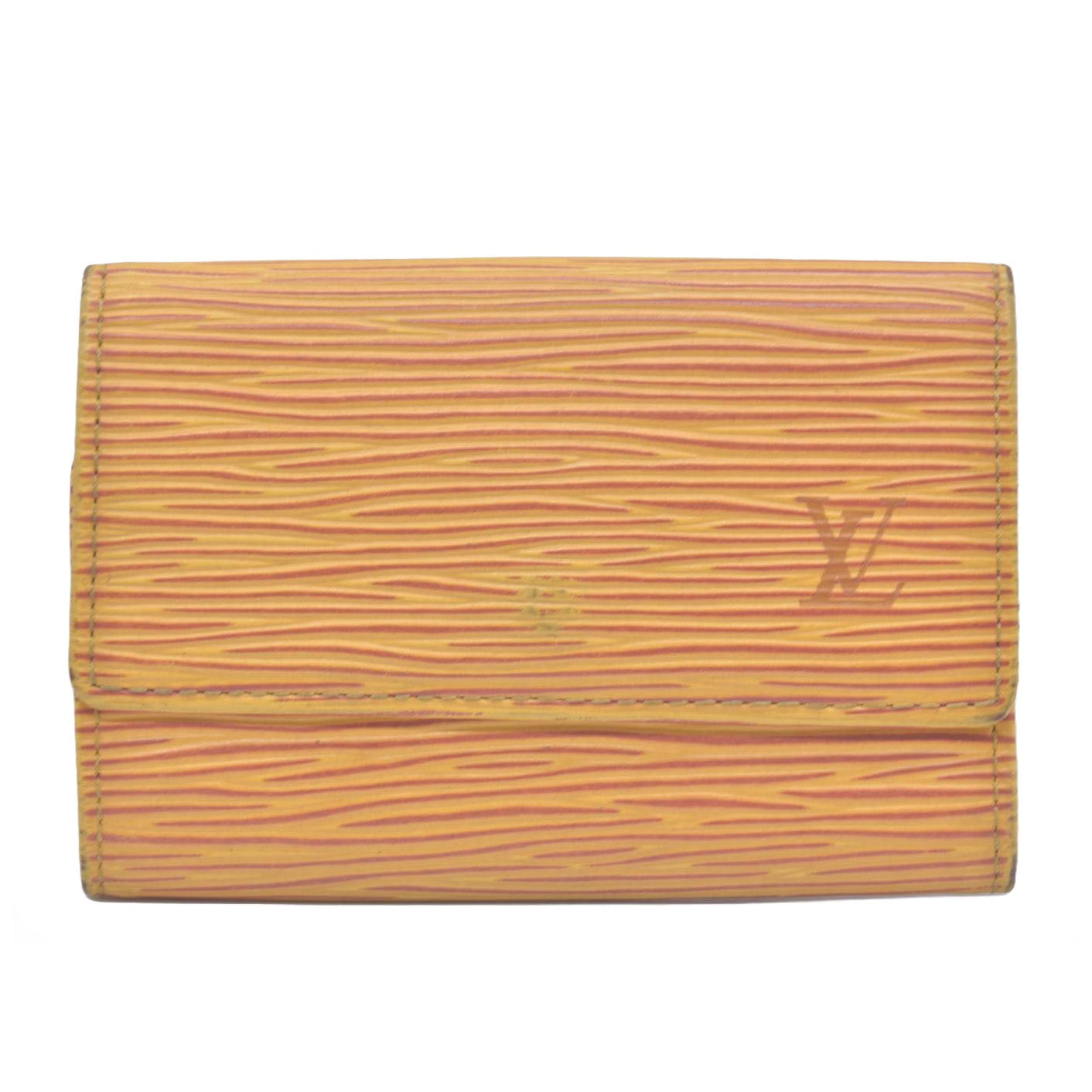 $445 1995 Louis Vuitton Epi Multicles 6 Key Holder Yellow CA0995 CONSIGNMENT 10020908