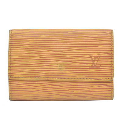$445 1995 Louis Vuitton Epi Multicles 6 Key Holder Yellow CA0995 CONSIGNMENT 10020908