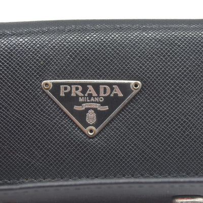Prada Prada Black Saffiano Leather Key Case Holder