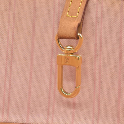 $2170 2019 Louis Vuitton Damier Azur Neverfull MM Rose Ballerine AR4109