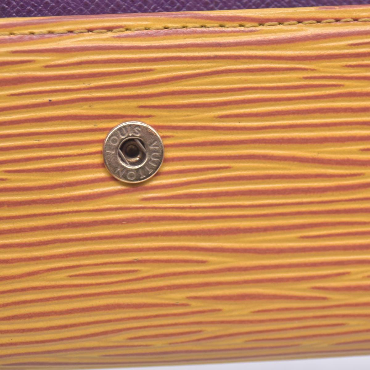 $445 1995 Louis Vuitton Epi Multicles 6 Key Holder Yellow CA0995 CONSIGNMENT 10020908