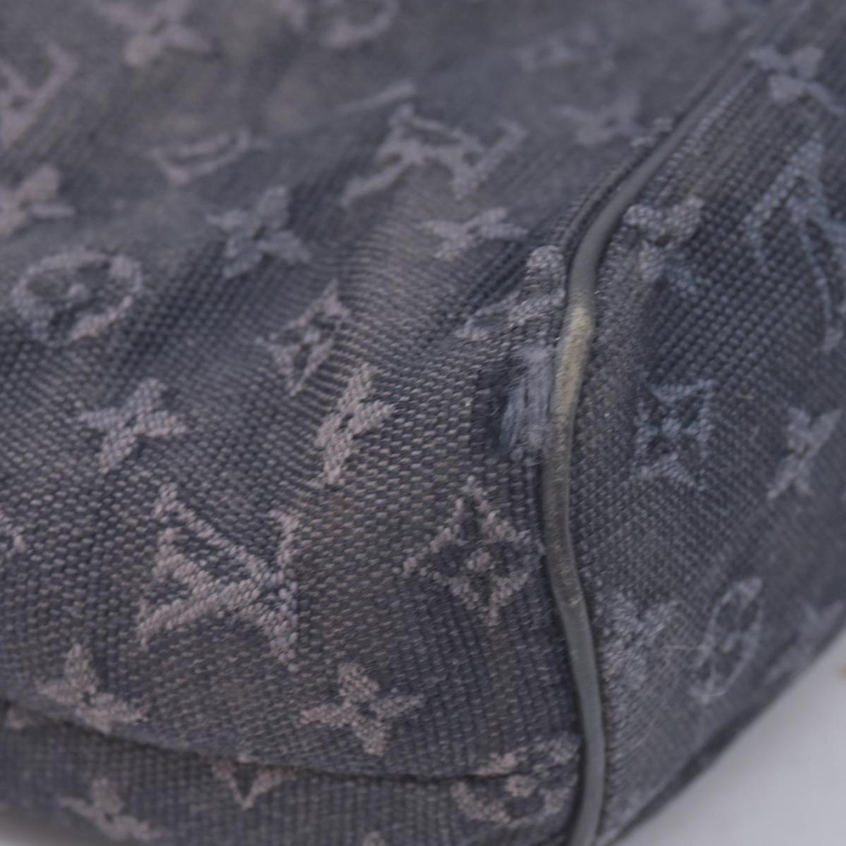 $1050 LOUIS VUITTON Monogram Mini Lucille PM Blue / Navy CONSIGNMENT 10021618