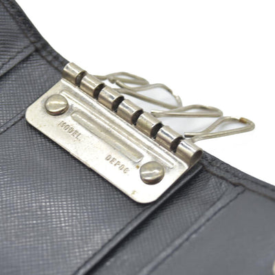 Prada Prada Black Saffiano Leather Key Case Holder