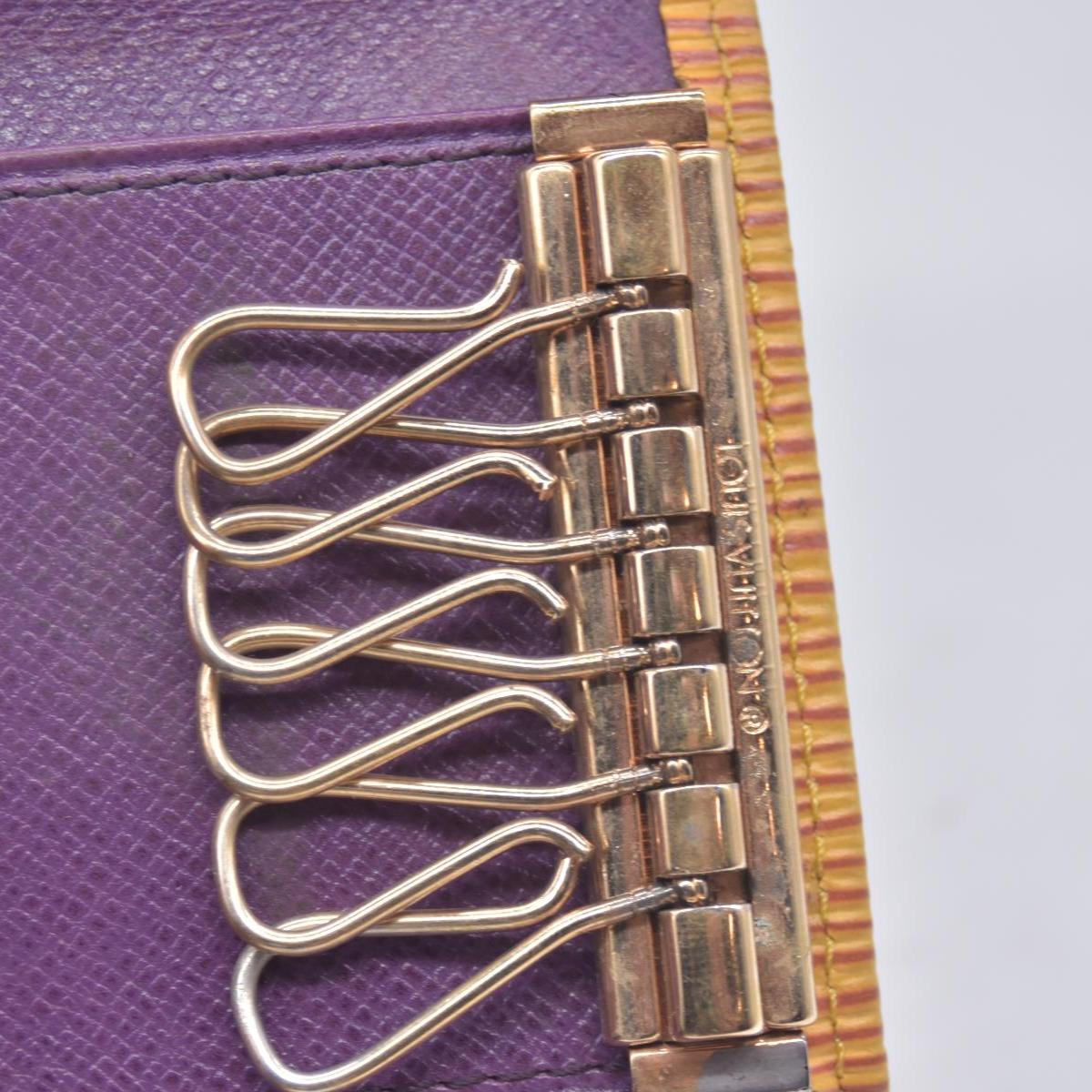 $445 1995 Louis Vuitton Epi Multicles 6 Key Holder Yellow CA0995 CONSIGNMENT 10020908