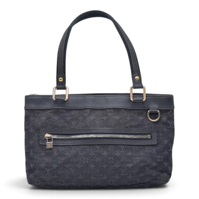 $1050 LOUIS VUITTON Monogram Mini Lucille PM Blue / Navy CONSIGNMENT 10021618