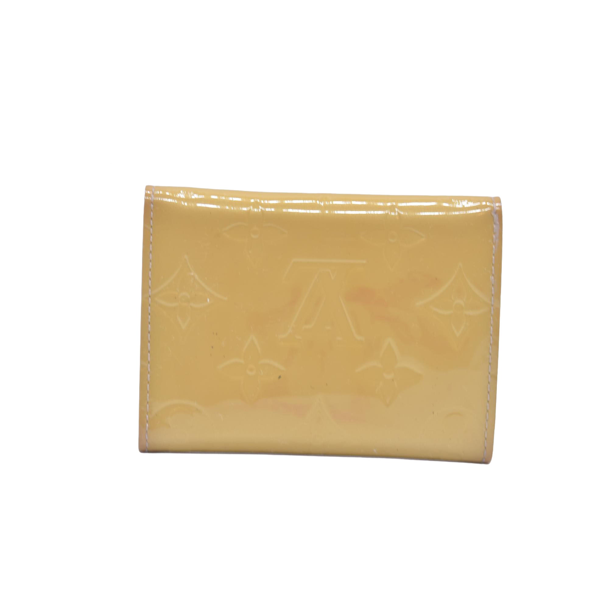$330 2010 Louis Vuitton Vernis Business Card Holder Dune CA2160 CONSIGNMENT 10020915