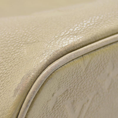 $2710 Louis Vuitton  Empreinte Monogram Giant Neverfull MM Tourterelle Tote