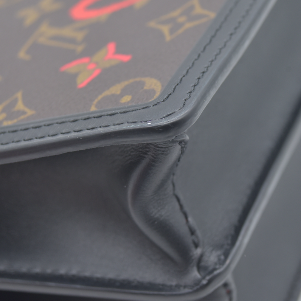 $3550 Louis Vuitton Dauphine Shoulder Bag Limited Edition Fall in Love Monogram Canvas Mini