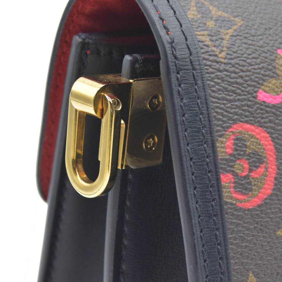 $3550 Louis Vuitton Dauphine Shoulder Bag Limited Edition Fall in Love Monogram Canvas Mini