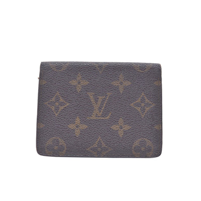$605 1992 LOUIS VUITTON LV Card Case Monogram Brown CT0942 CONSIGNMENT 10020920