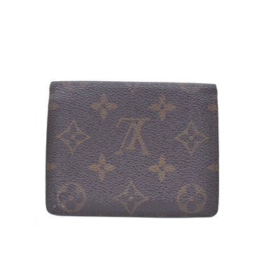 $605 1992 LOUIS VUITTON LV Card Case Monogram Brown CT0942 CONSIGNMENT 10020920