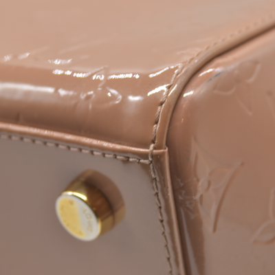 $2730 2013 Louis Vuitton Vernis Brea MM Rose Velours DR1113