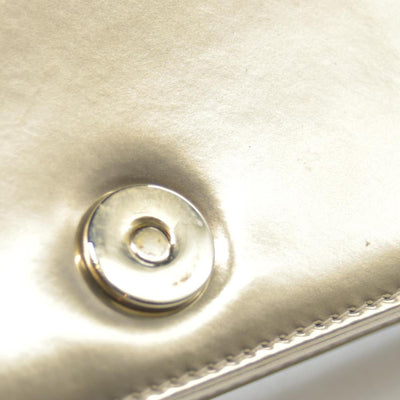 $2700 Christian Dior Cannage Diorama Metallic Silver