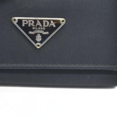 Prada Black Saffiano Leather Key Case Holder