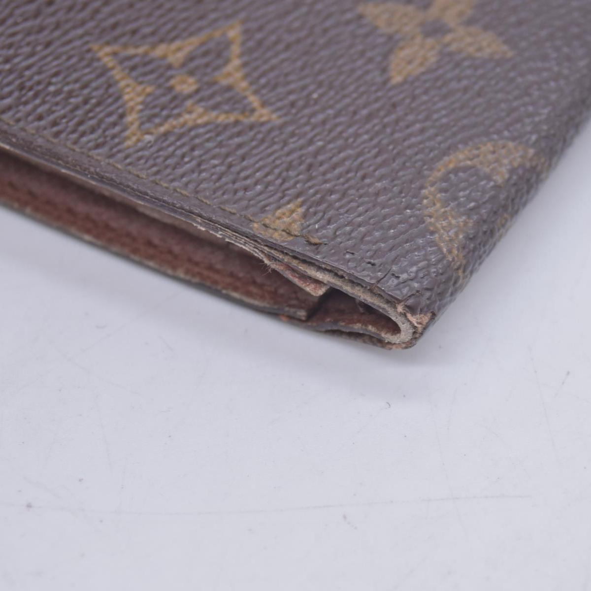 $605 1992 LOUIS VUITTON LV Card Case Monogram Brown CT0942 CONSIGNMENT 10020920