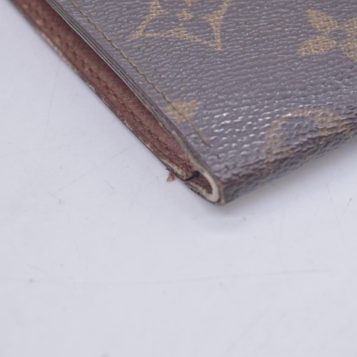$605 1992 LOUIS VUITTON LV Card Case Monogram Brown CT0942 CONSIGNMENT 10020920